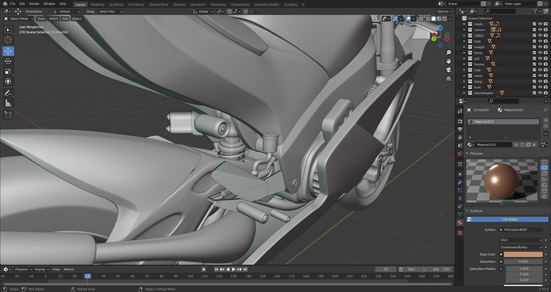 SUTER MMX 500 MOTO GP Low-poly 3D model_18