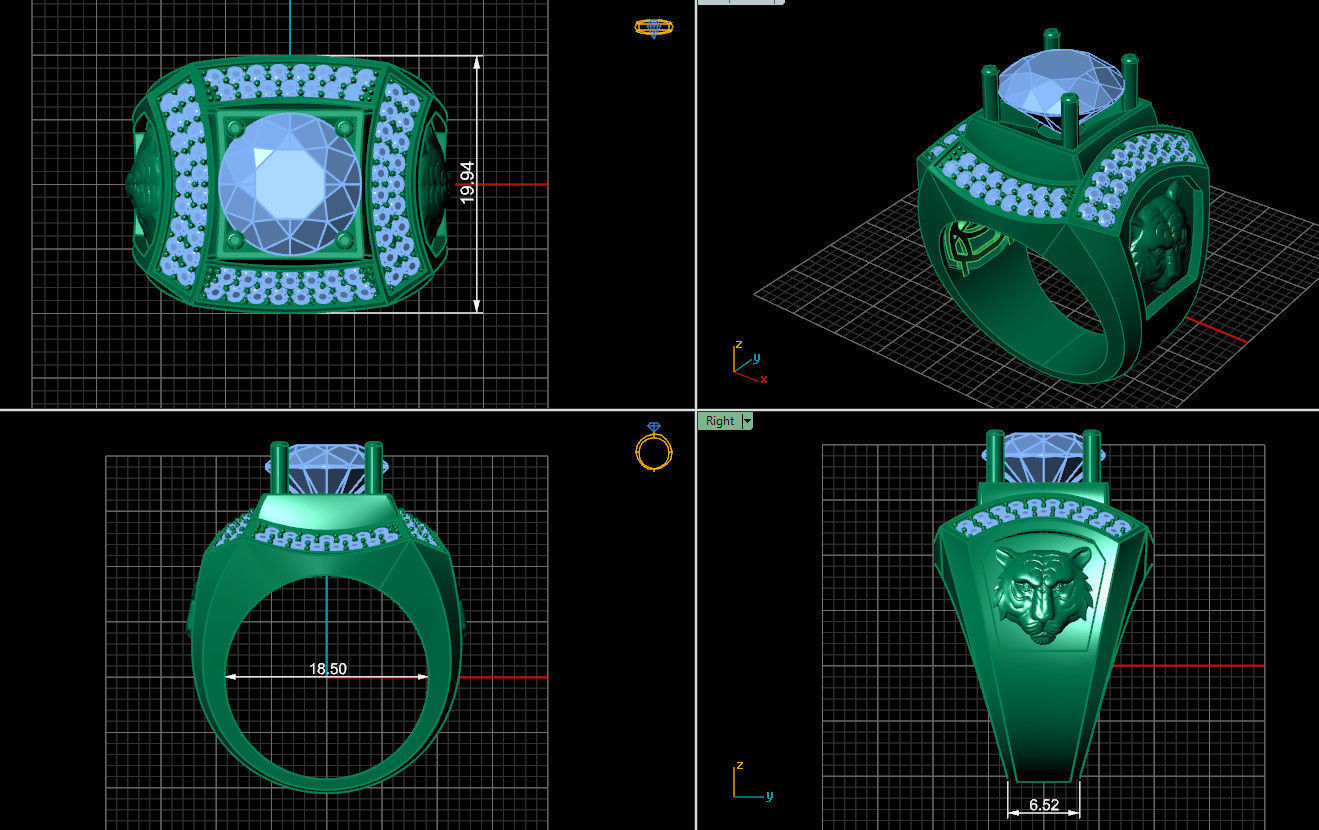 Ring 118  3D print model_6