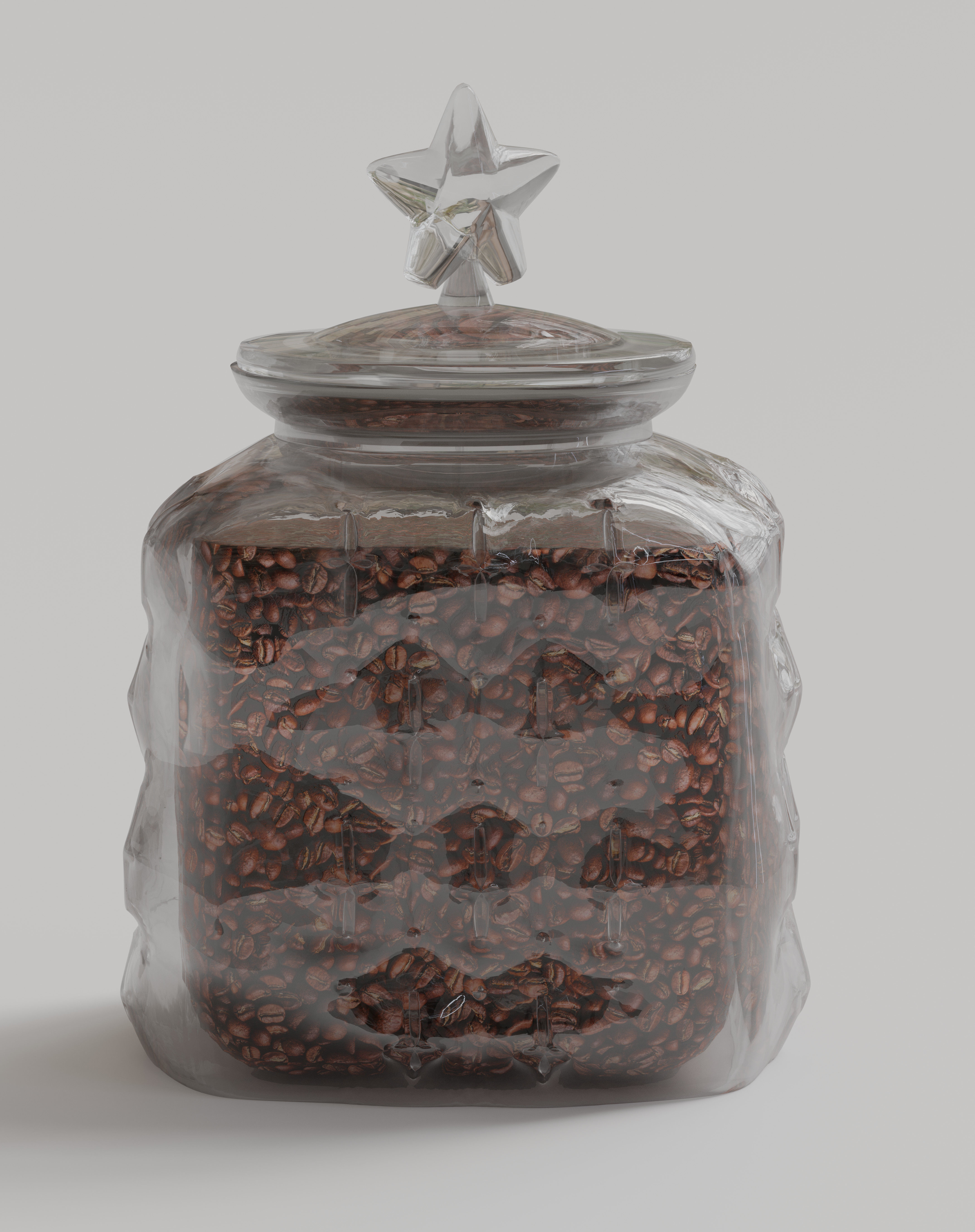 Glass jar 3D model_2