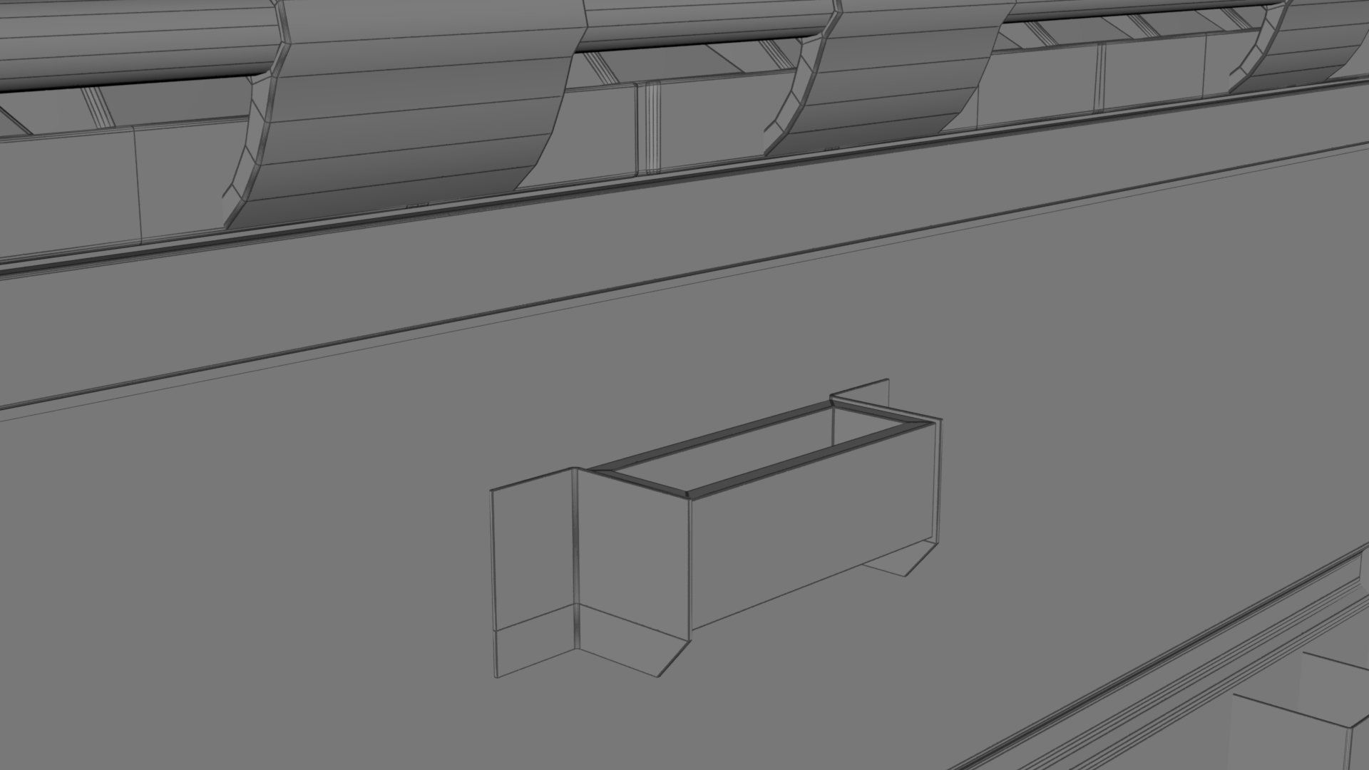 Dumpster garbage can on wheels Low-poly 3D model_21