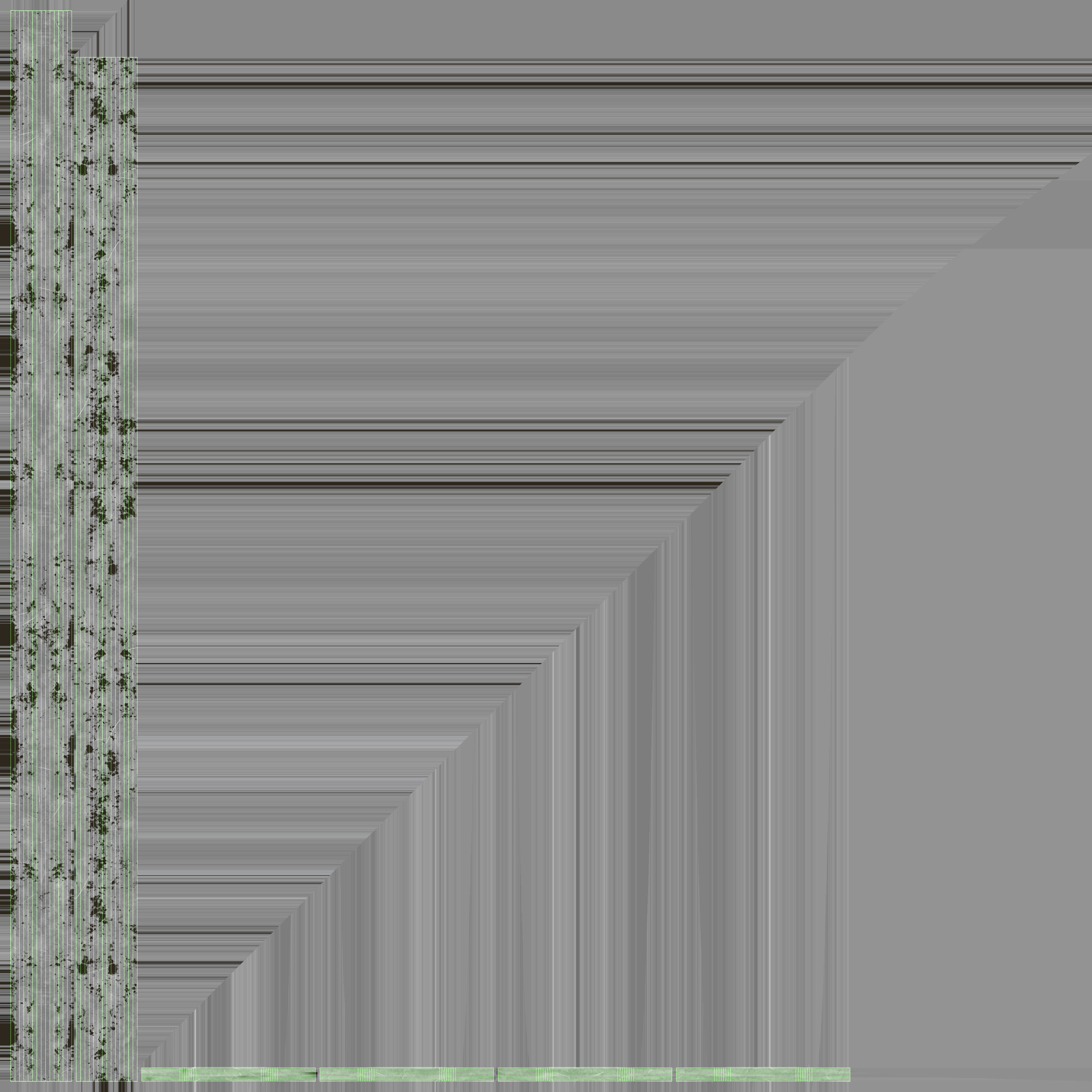 Dumpster garbage can on wheels Low-poly 3D model_26