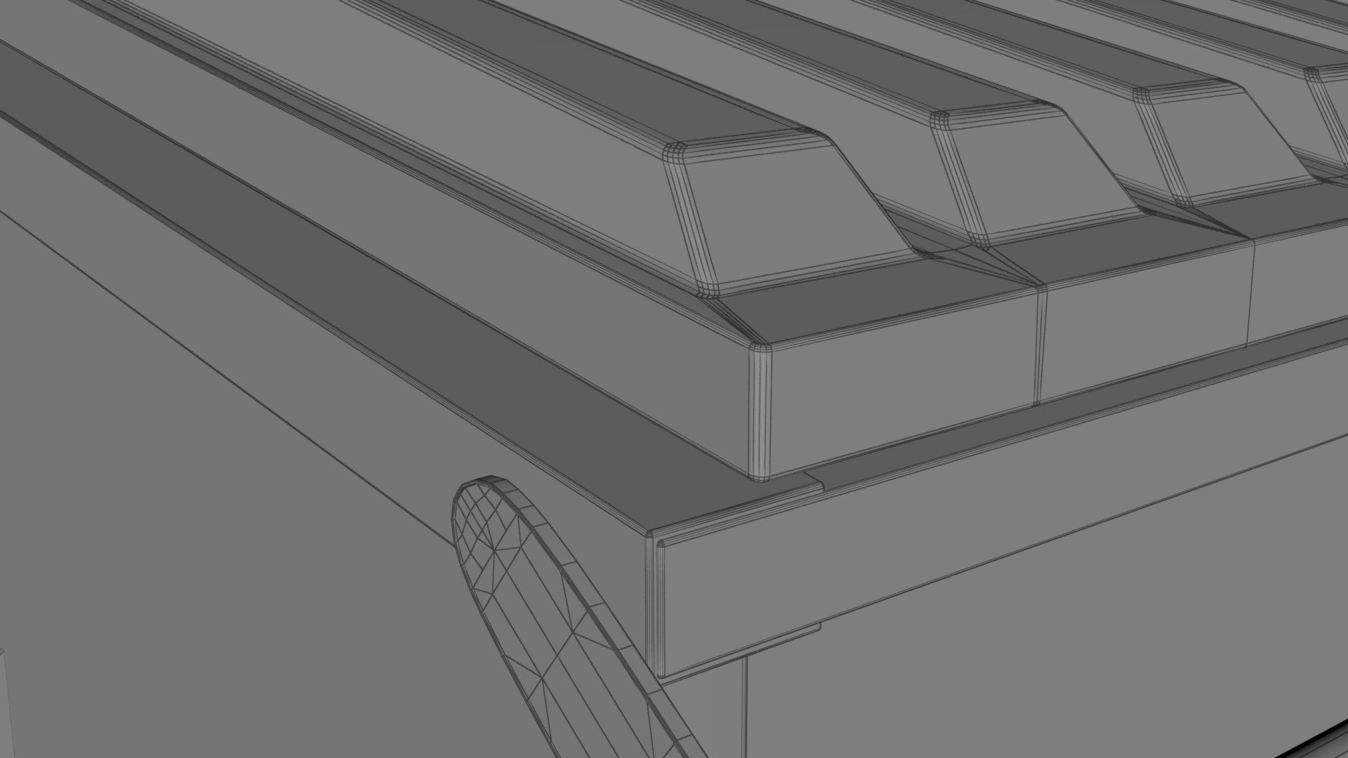 Dumpster garbage can on wheels Low-poly 3D model_15