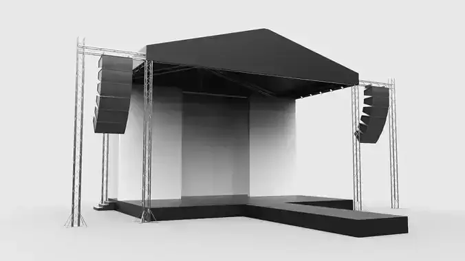 Concert Stage 10 3D model