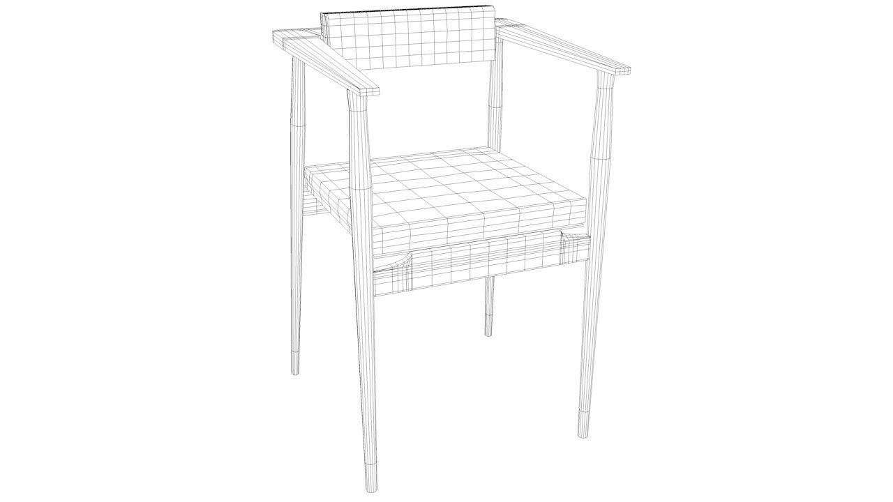 home chair 3D model_3