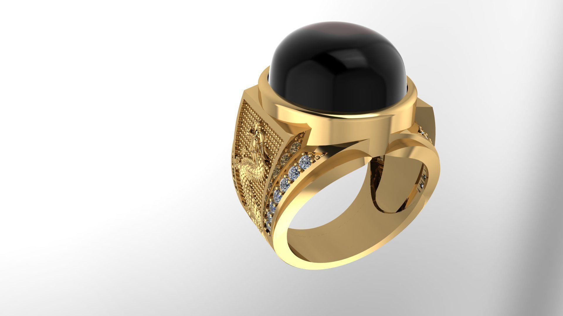Ring 119  3D print model_3