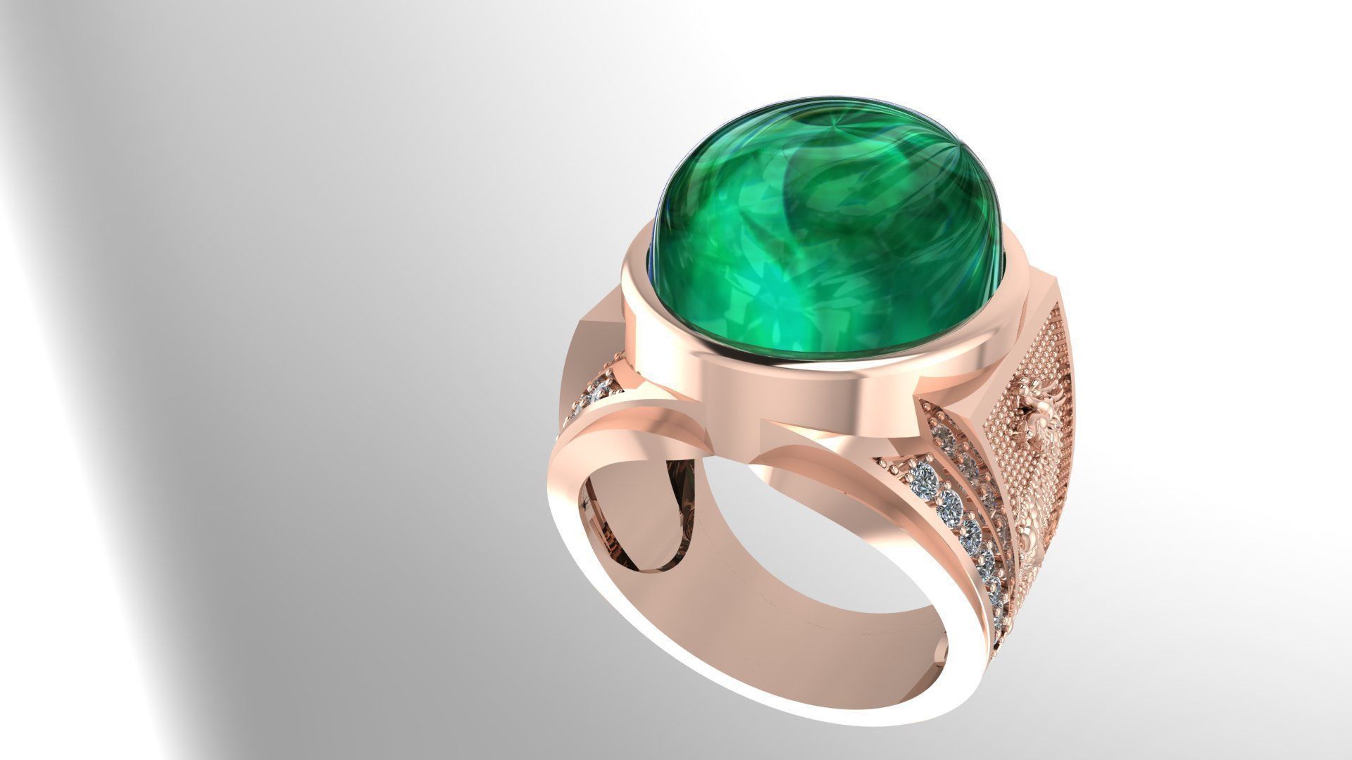 Ring 119  3D print model_4