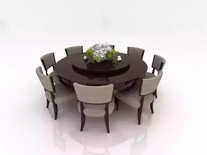 table round dining and chairs