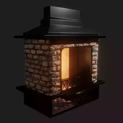 Fireplace Pirtle-Styled for Outdoor Deck and Patio