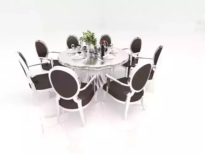 table round dining and chairs