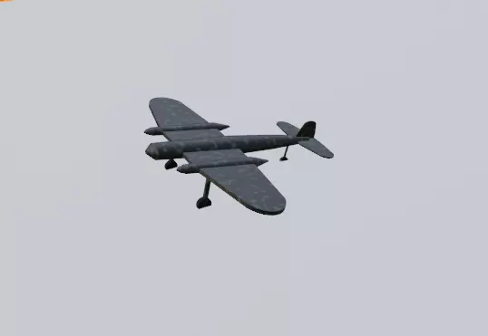 world war fighter plane low poly Low-poly 3D model