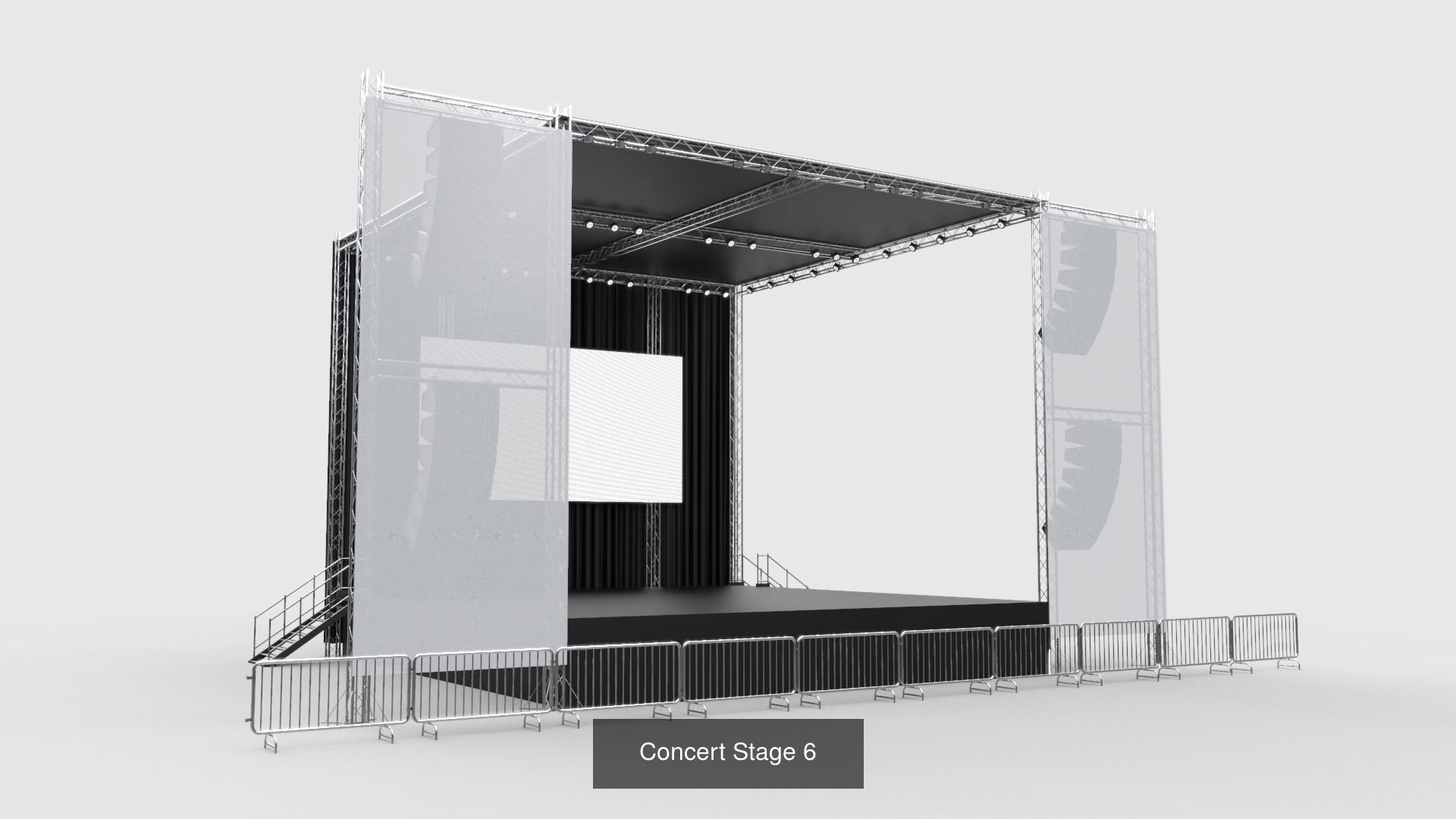 Concert Stages - Pack 3 3D Model Collection_6