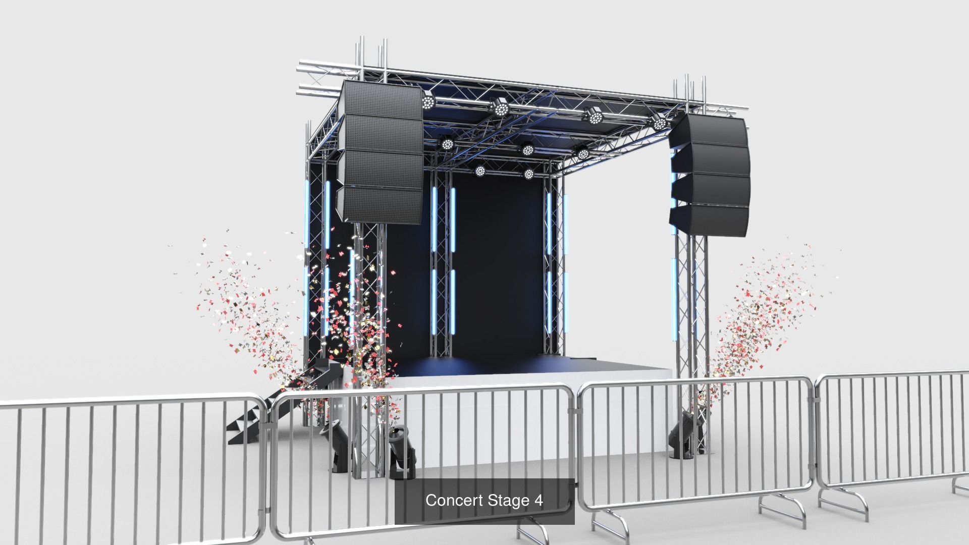 Concert Stages - Pack 3 3D Model Collection_4