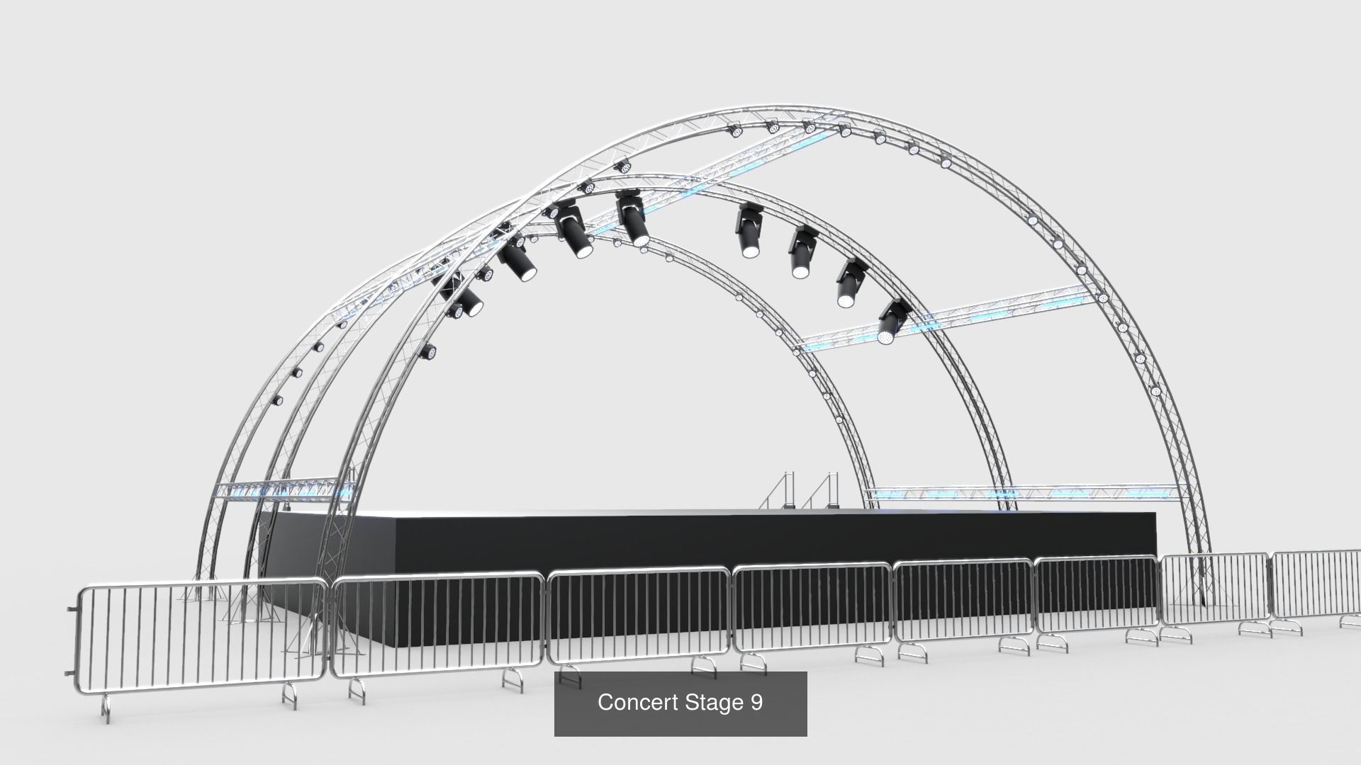 Concert Stages - Pack 3 3D Model Collection_9