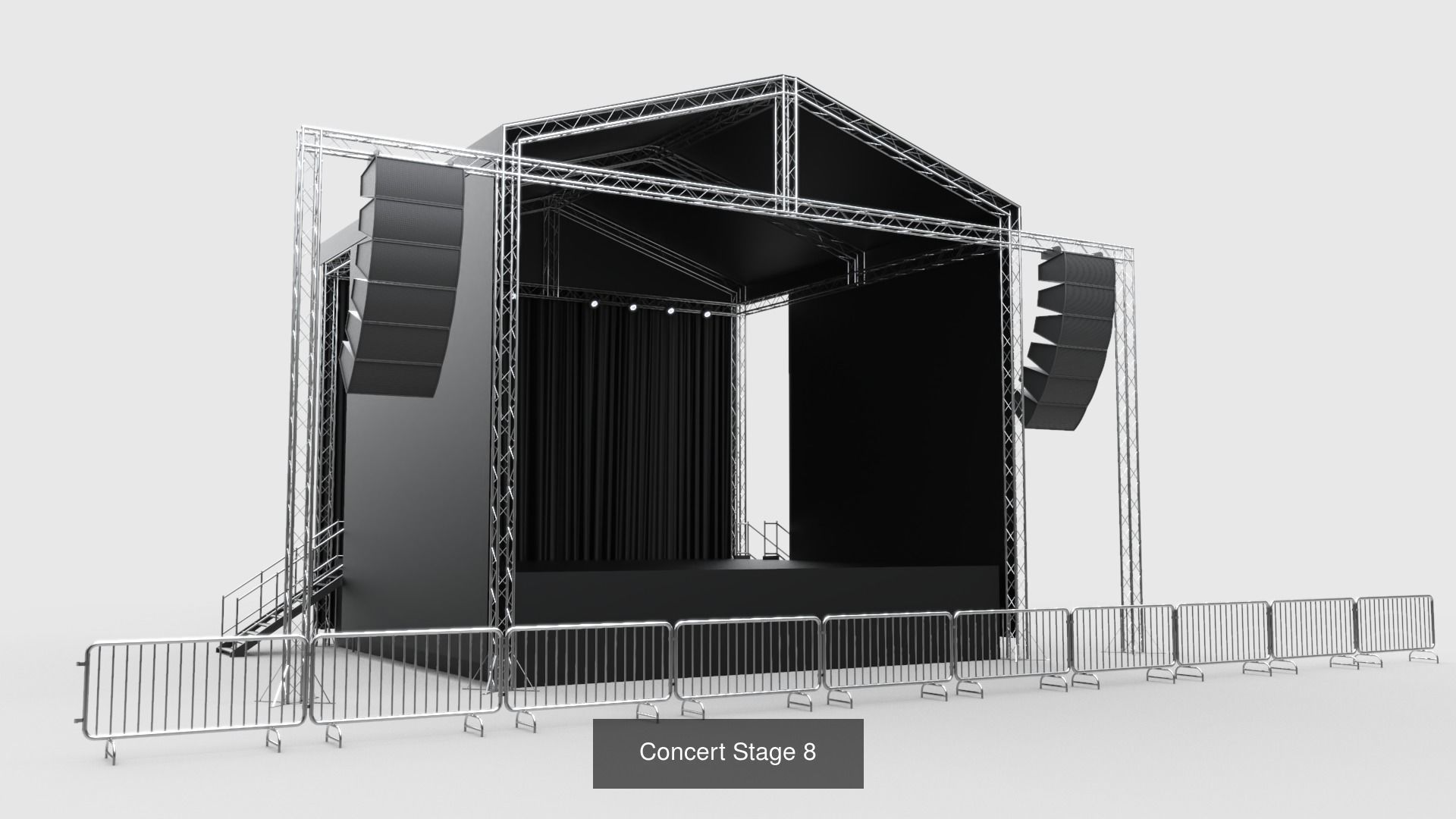 Concert Stages - Pack 3 3D Model Collection_8