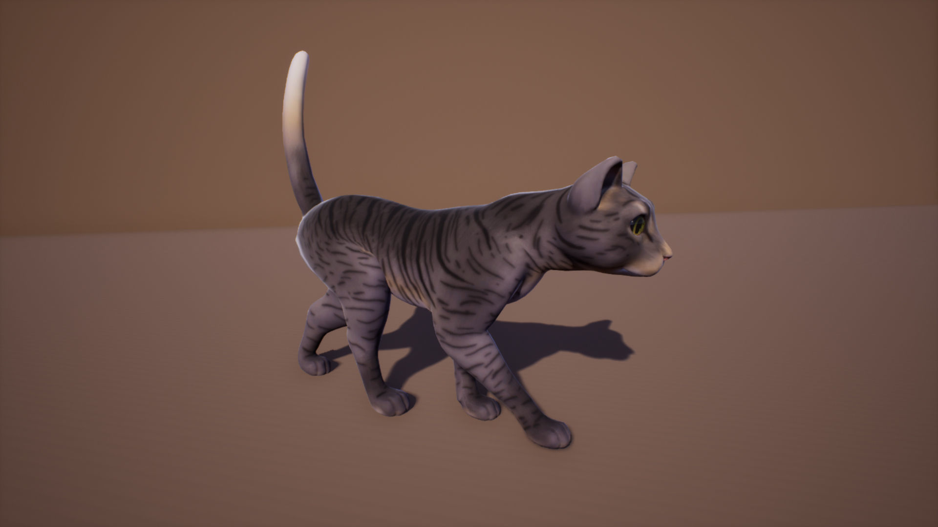 Cats stylized Low-poly 3D model_6