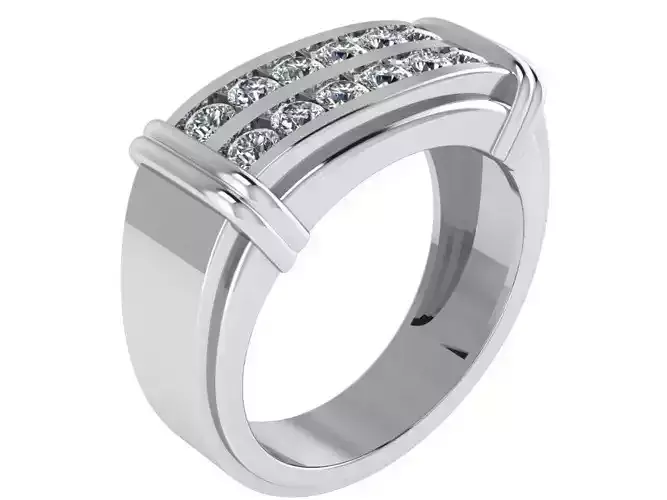Linear Diamond Ring 0805