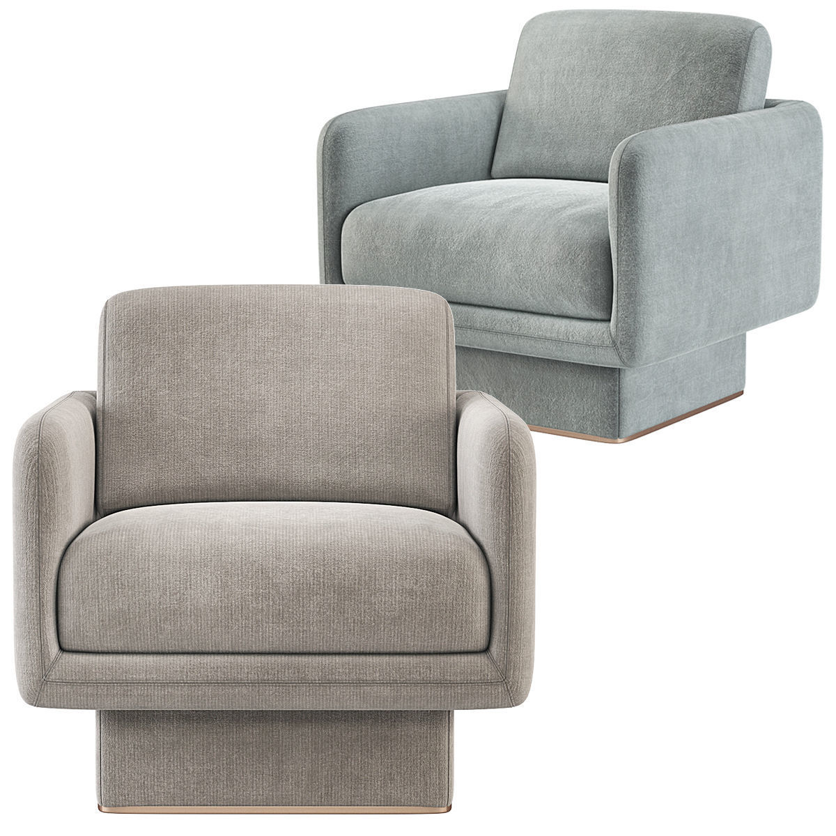 Lilas Armchair Gallotti Radice 3D model_1