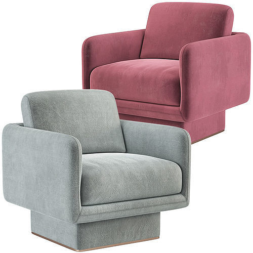 Lilas Armchair Gallotti Radice 3D model 6
