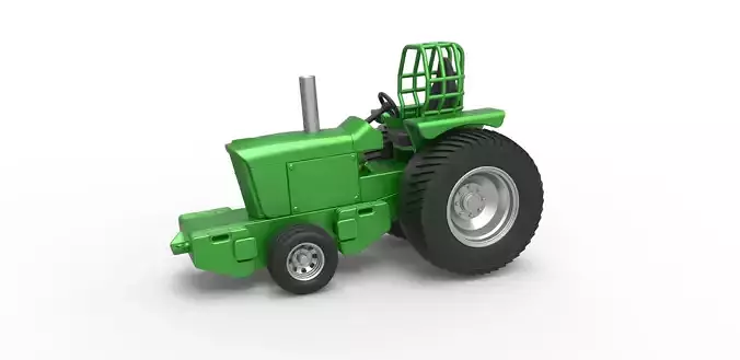 Fun short Pulling Tractor John Deere 6030 Scale 1 to 25