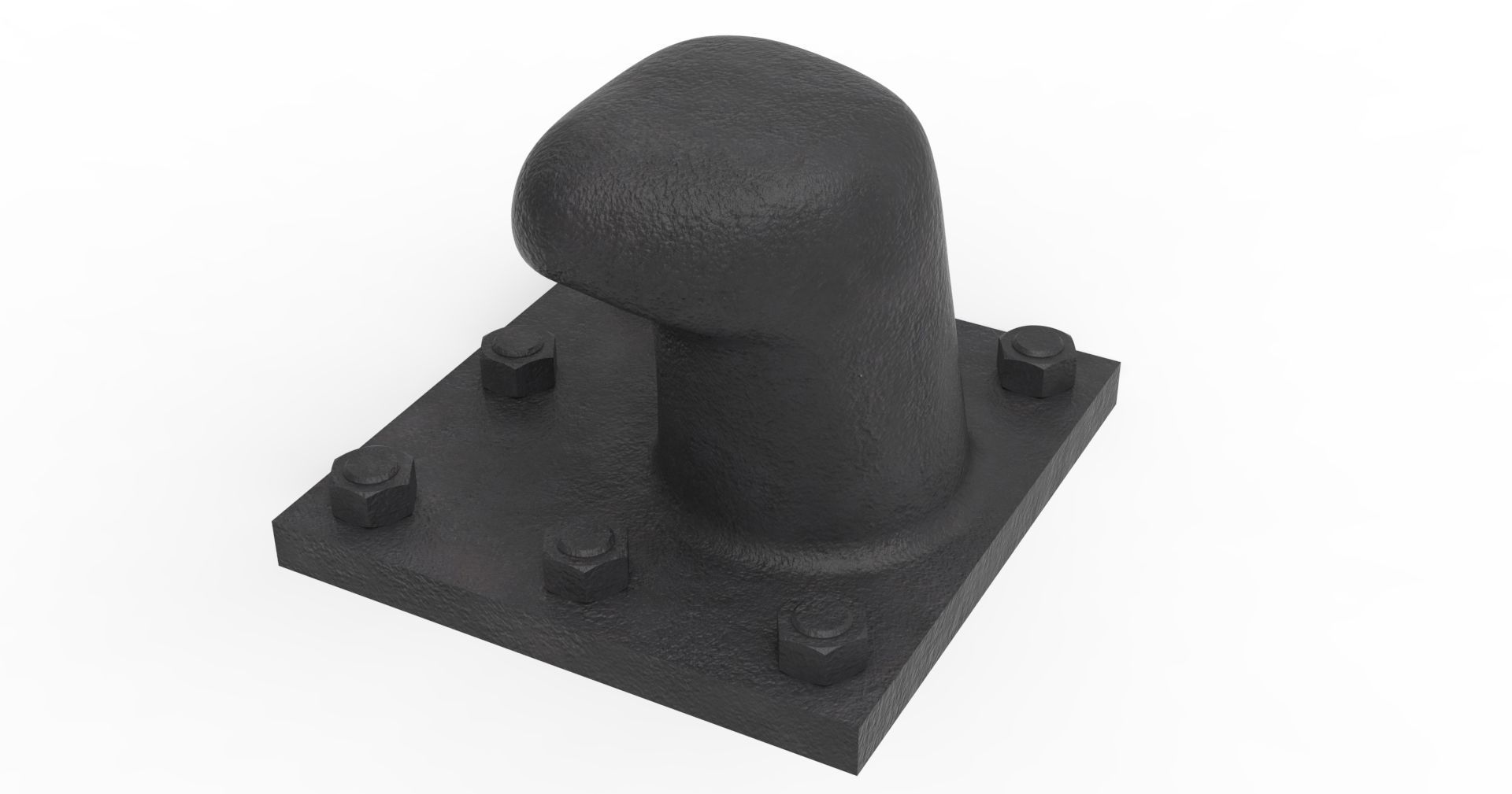 100 T PORT BOLLARD 3D model_2