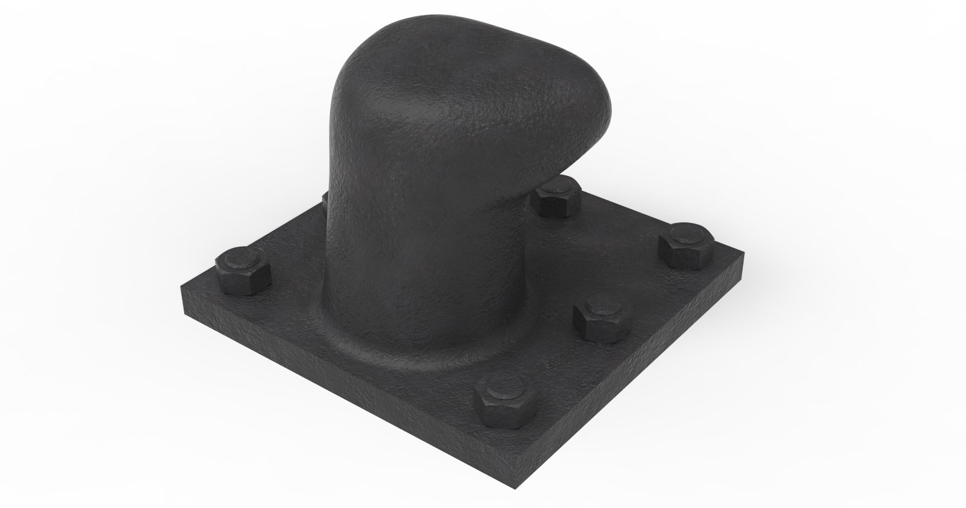 100 T PORT BOLLARD 3D model_1