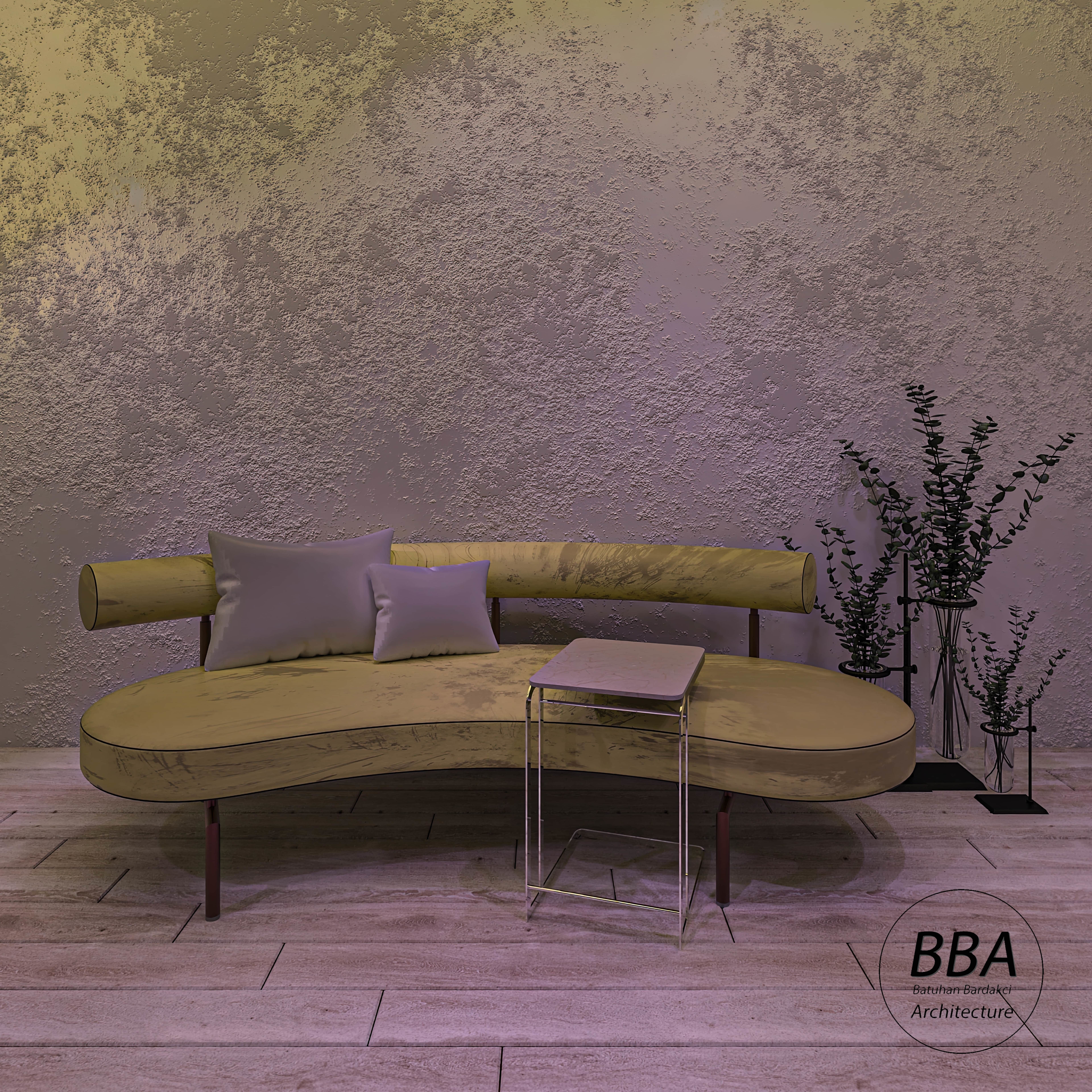SOFA ORGANIC MODERN PARAMETRIC 3D model_2