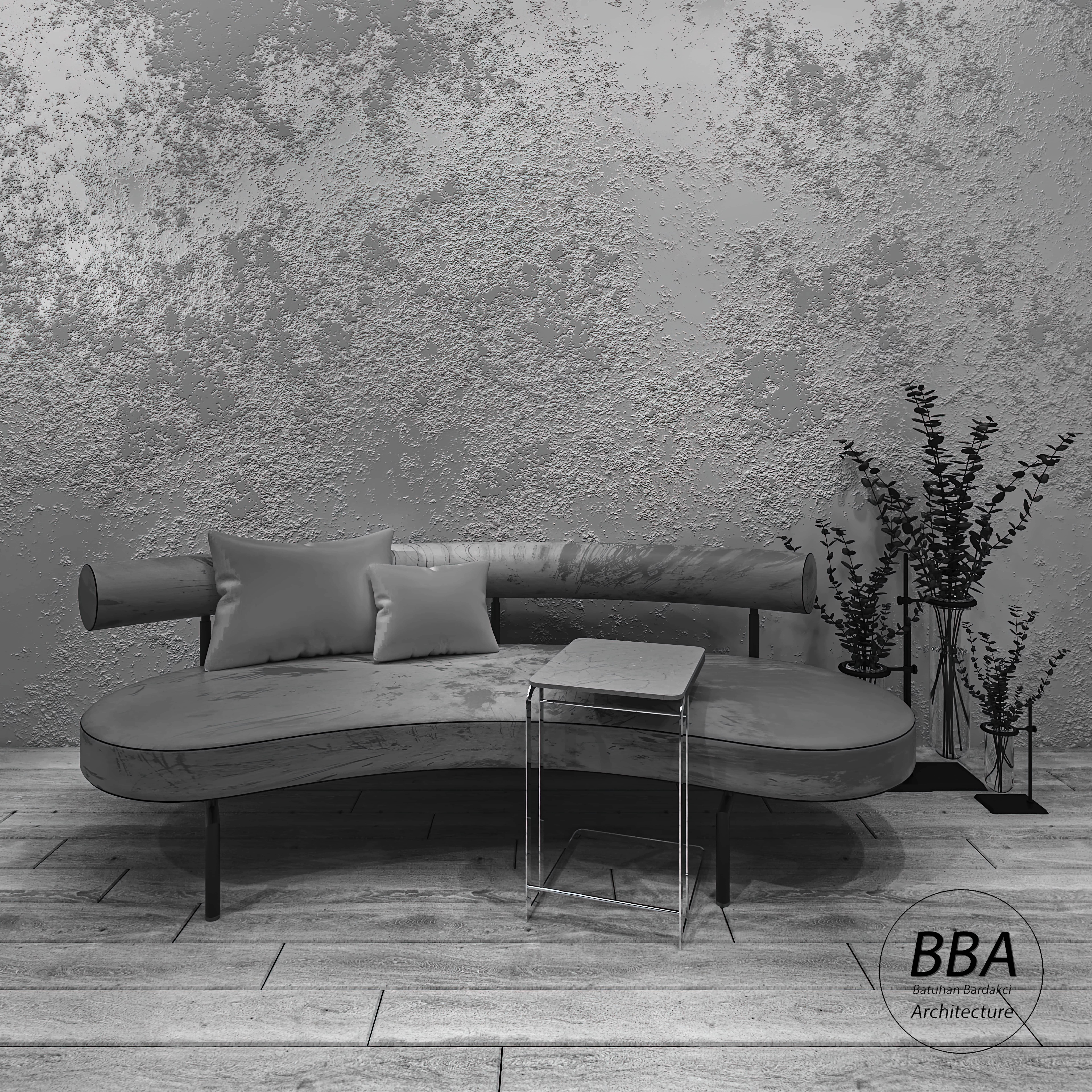 SOFA ORGANIC MODERN PARAMETRIC 3D model_1