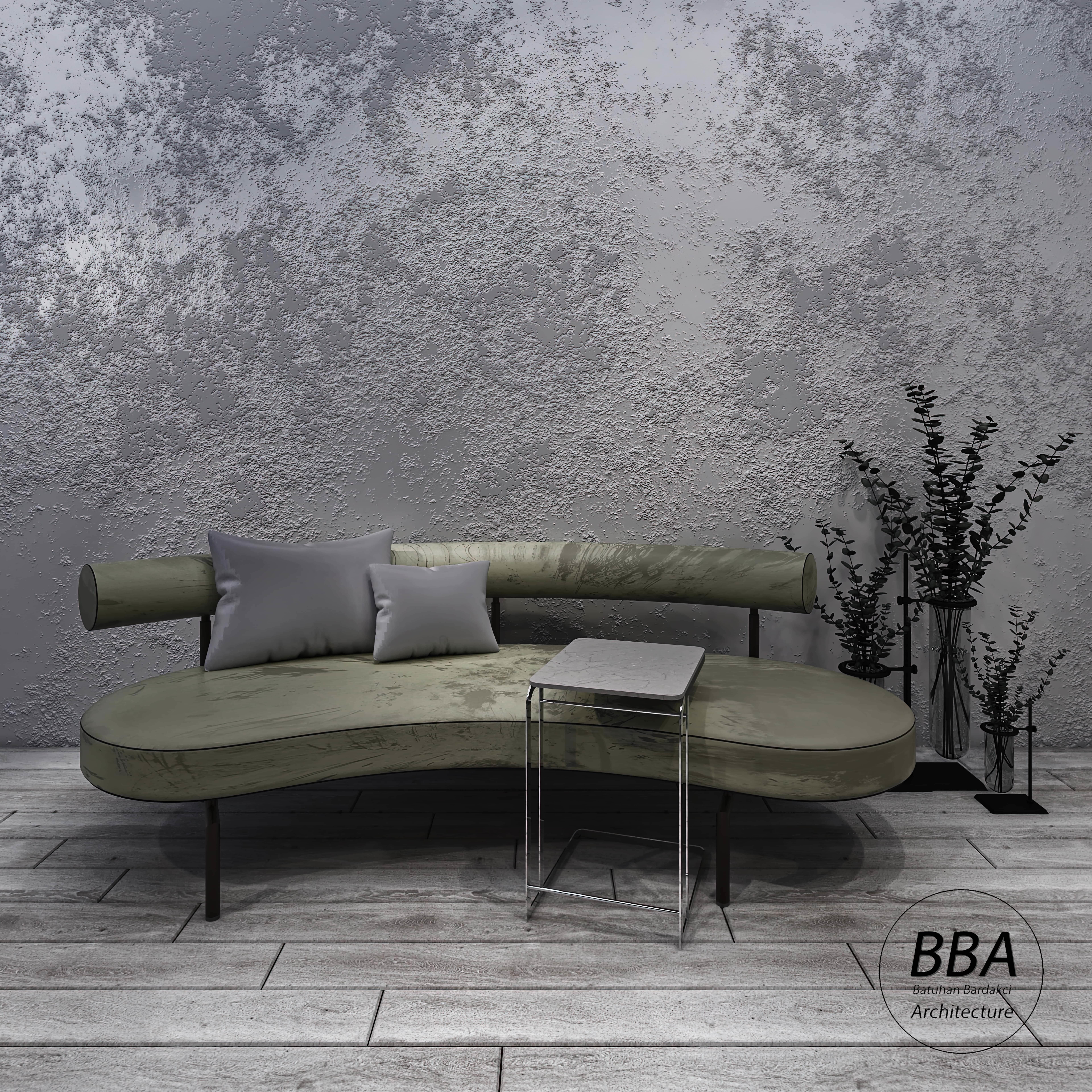 SOFA ORGANIC MODERN PARAMETRIC 3D model_3