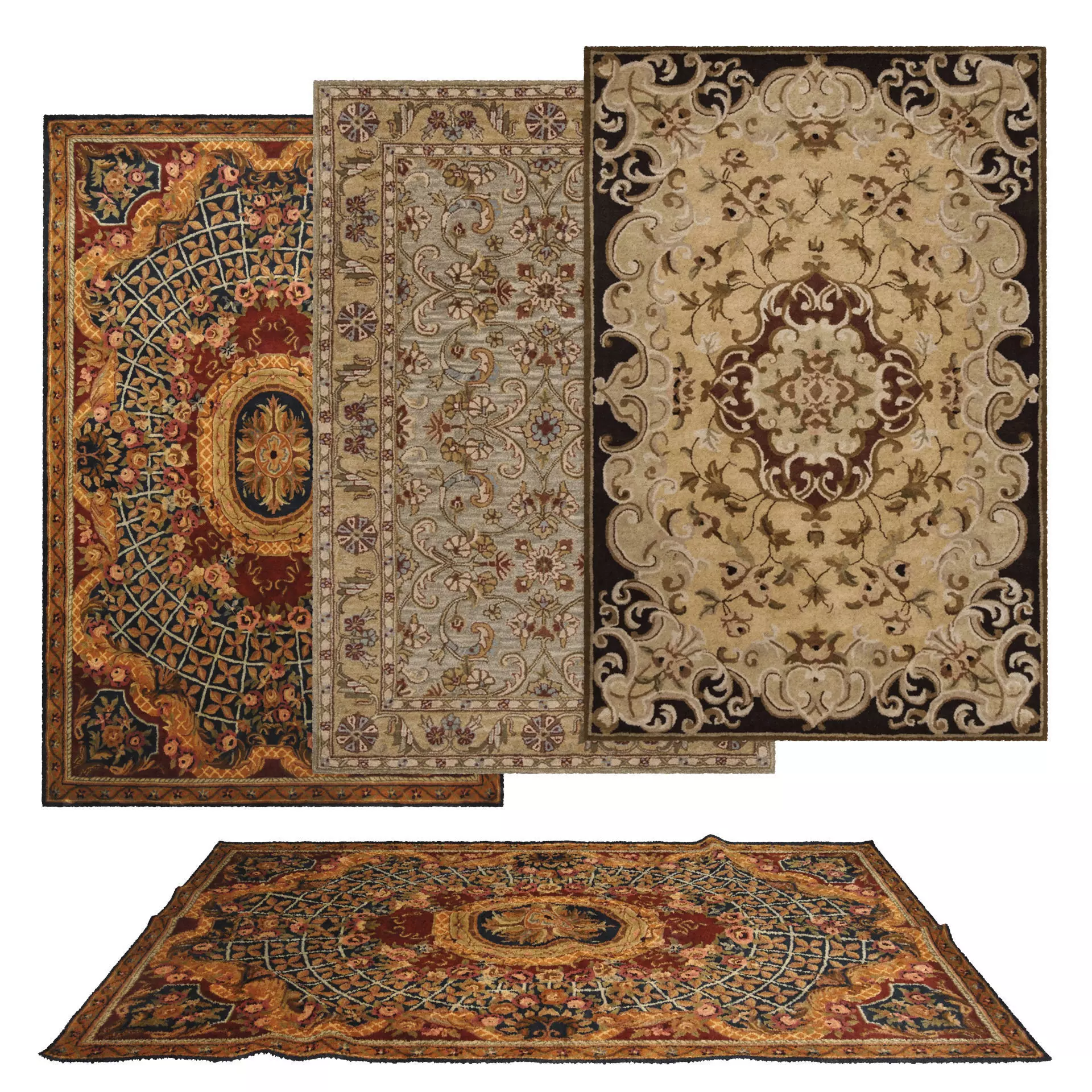 Rugs No 716 Low-poly 3D model_0