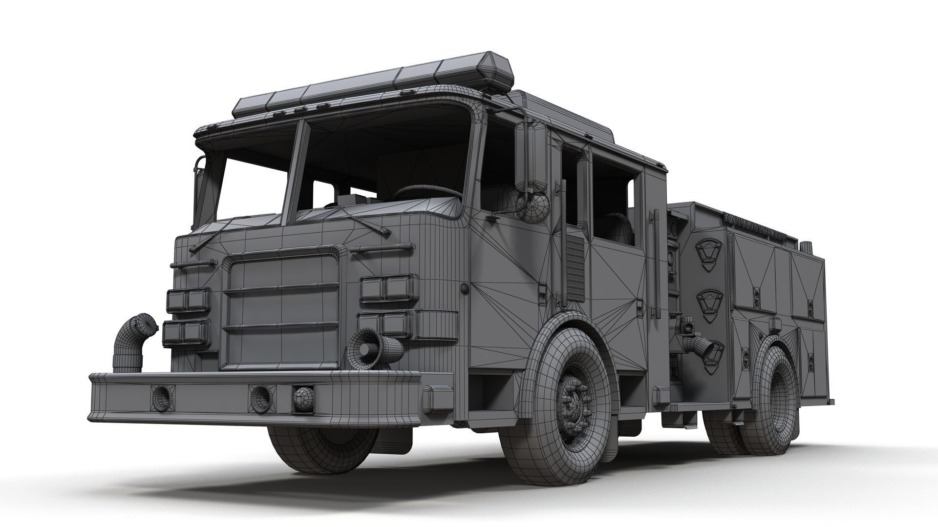 Seagrave marauder fire truck Low-poly 3D model_16