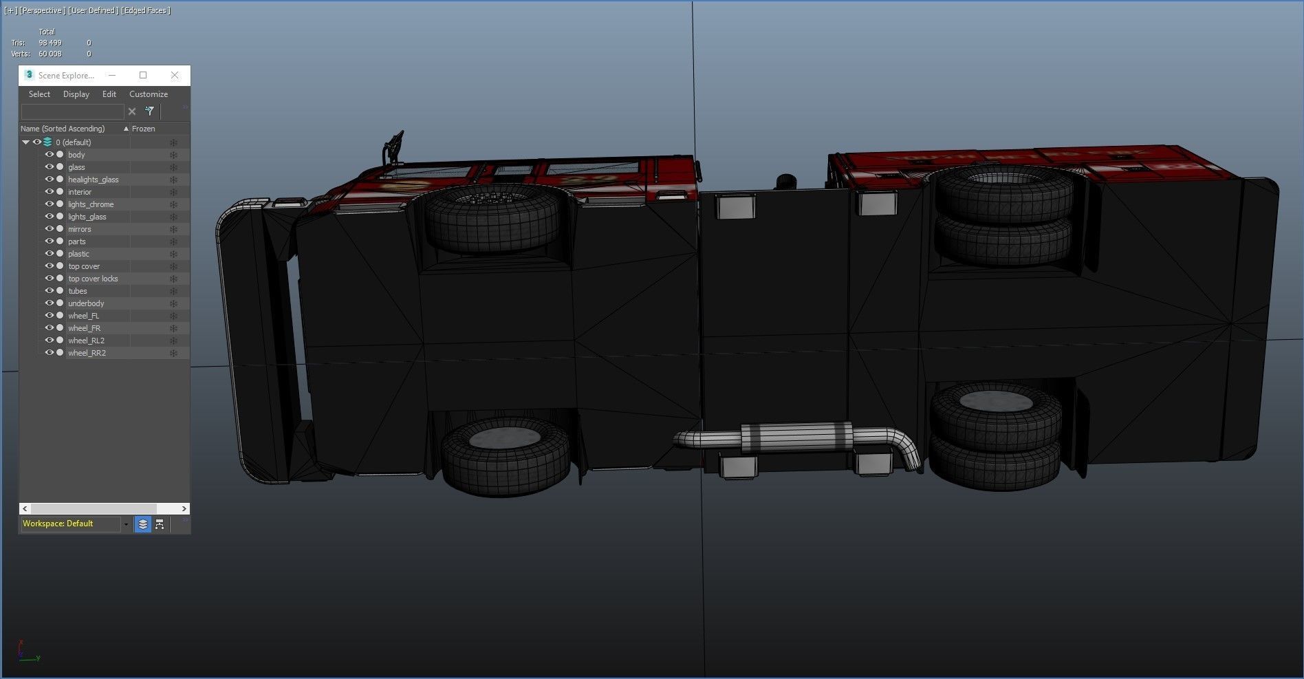 Seagrave marauder fire truck Low-poly 3D model_39