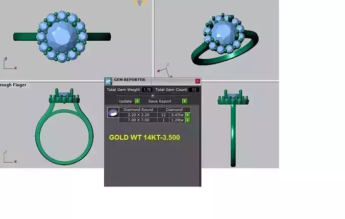 halo engagement ring