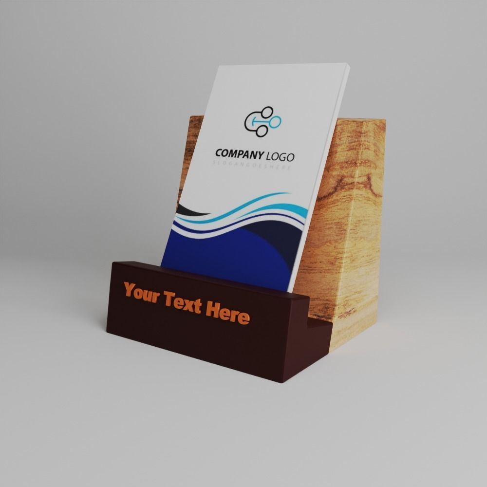 Verticle Visiting Card Holder 3D print model_2