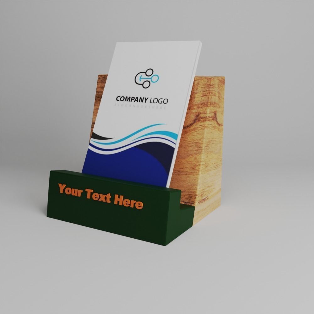 Verticle Visiting Card Holder 3D print model_7