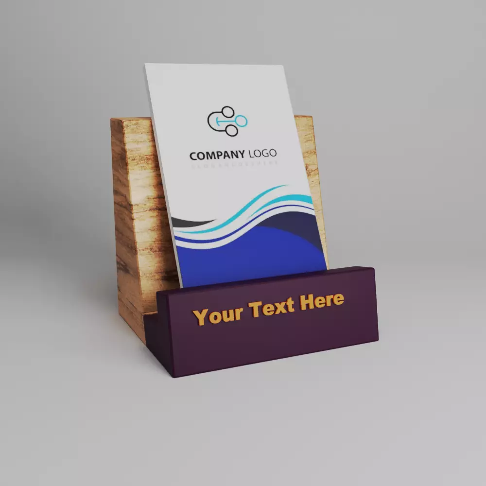 Verticle Visiting Card Holder 3D print model_0