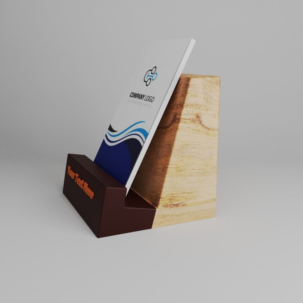 Verticle Visiting Card Holder 3D print model_6