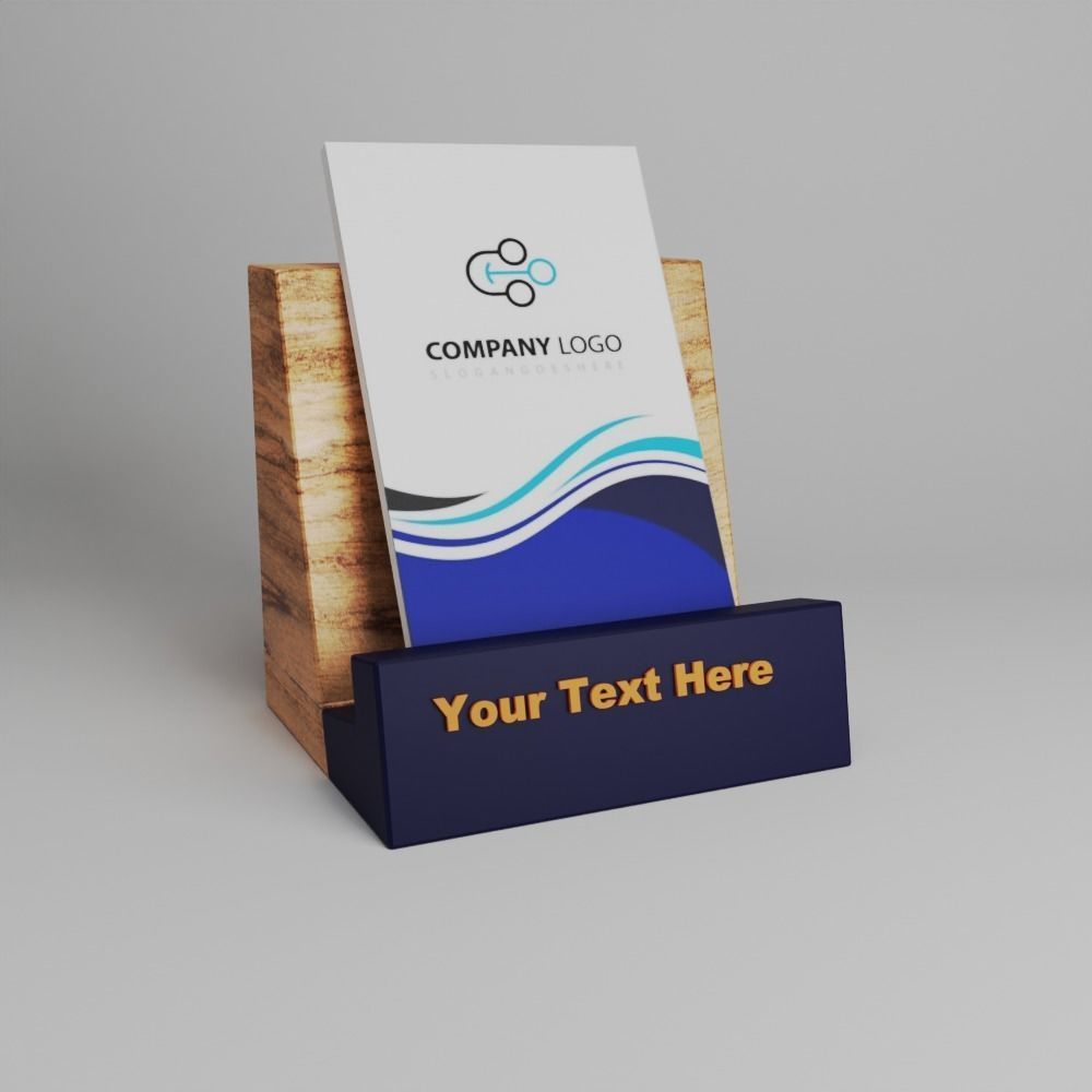 Verticle Visiting Card Holder 3D print model_9