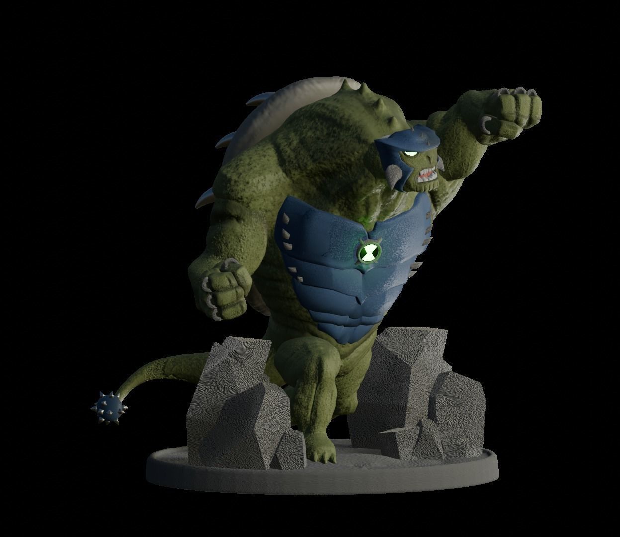 Ultimate Humungosaur Ben 10 for Print 3D print model_6