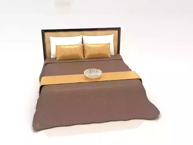 a bed gold