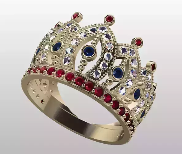 Ring crown 3D print model
