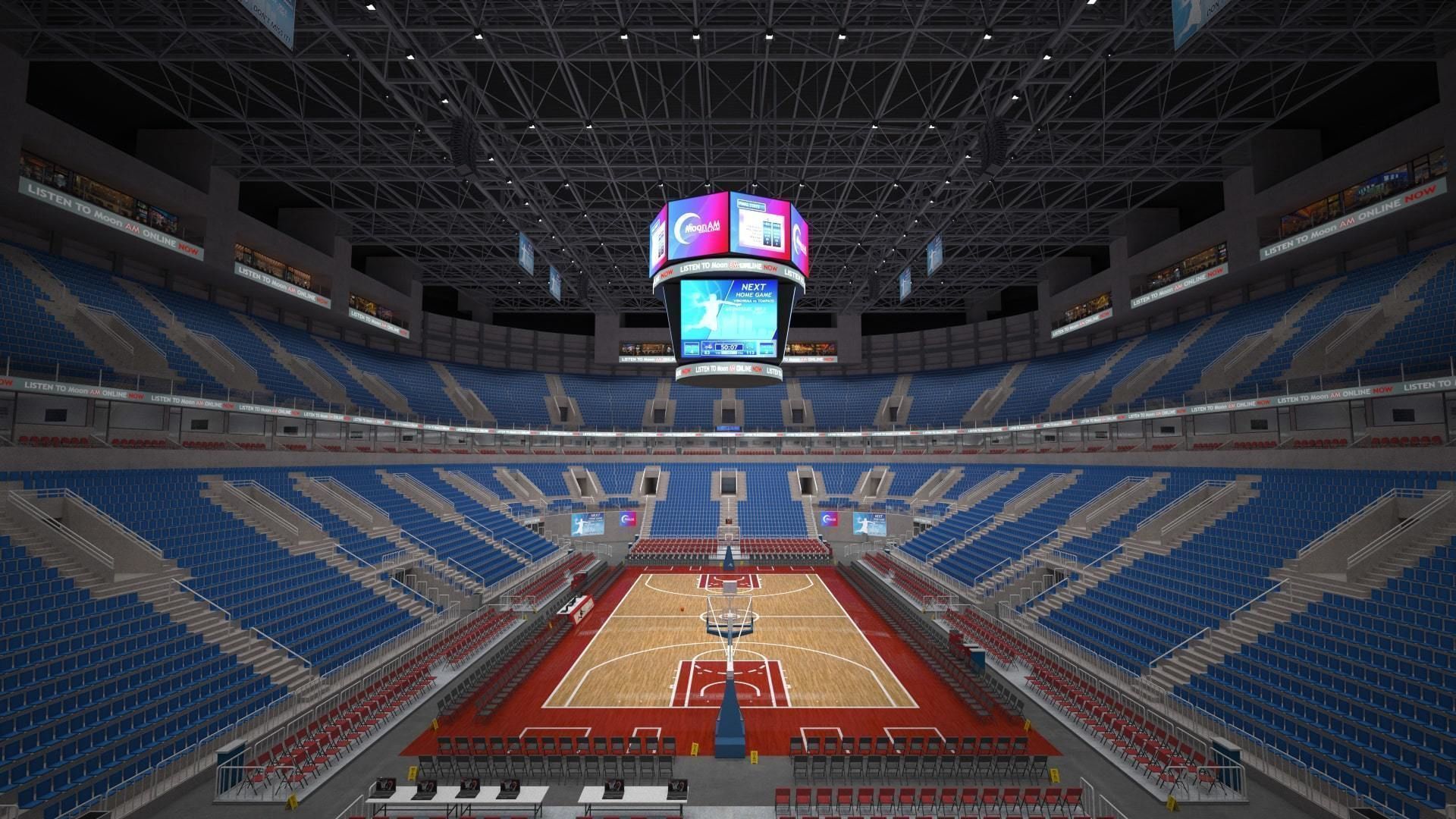 Two basketball arenas 3D Model Collection_4