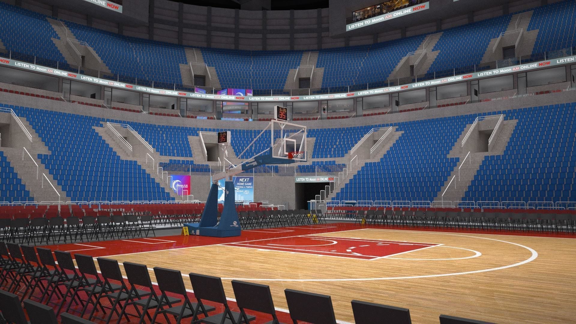 Two basketball arenas 3D Model Collection_19