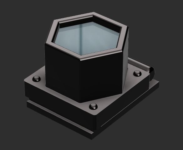 Resident Evil 4 - Leon Kennedy flashlight 3D print model_1