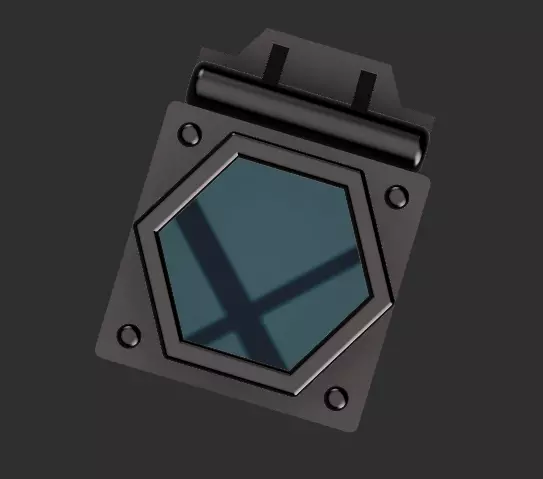 Resident Evil 4 - Leon Kennedy flashlight 3D print model_0