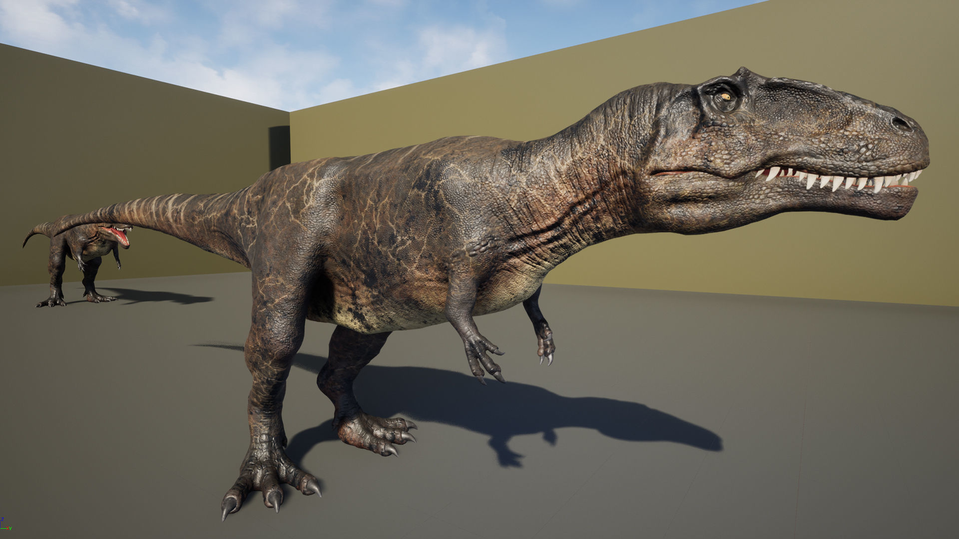 Dinosaur Giganotosaurus Real Dinosaur Series Low-poly 3D model_9