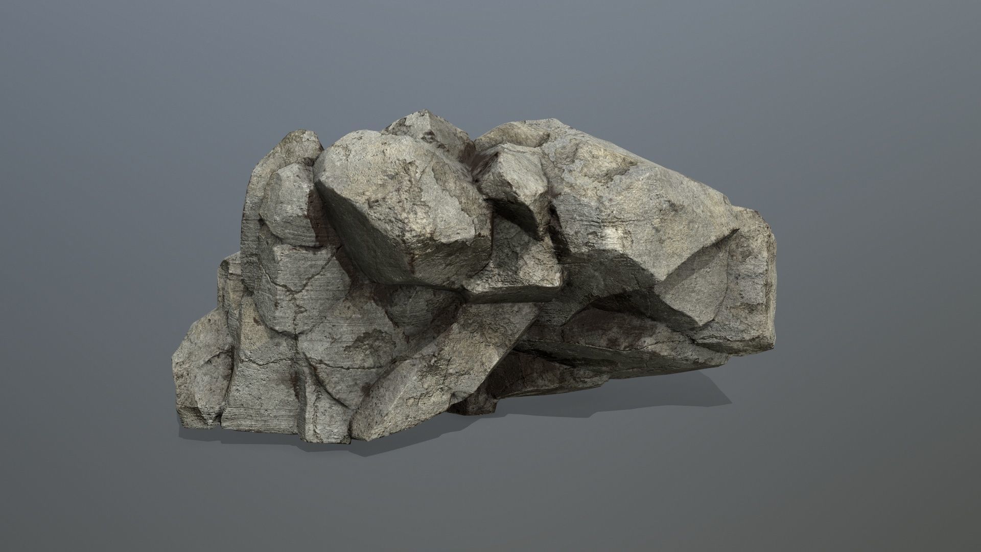 rocks rock Low-poly 3D model_6