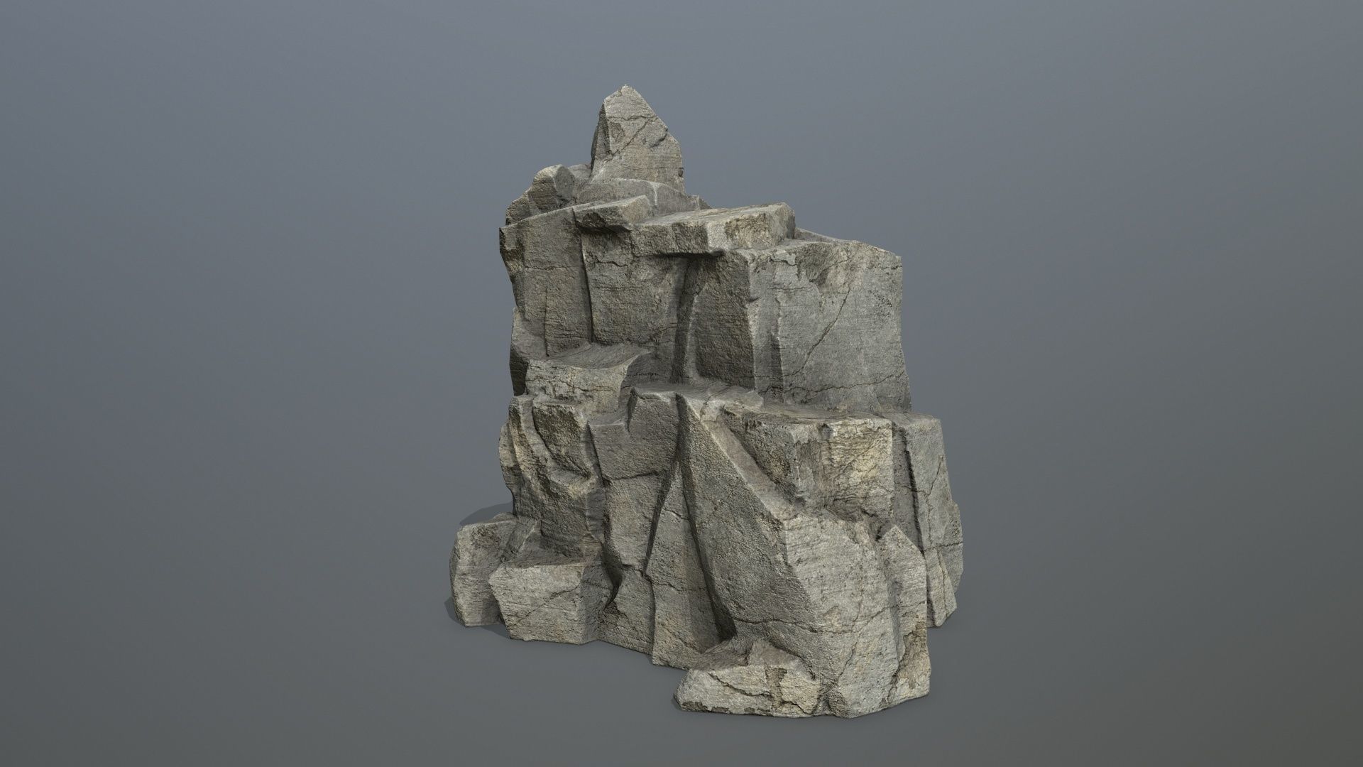 rocks rock Low-poly 3D model_2