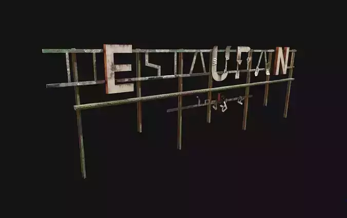 Abandoned Restaurant Sign