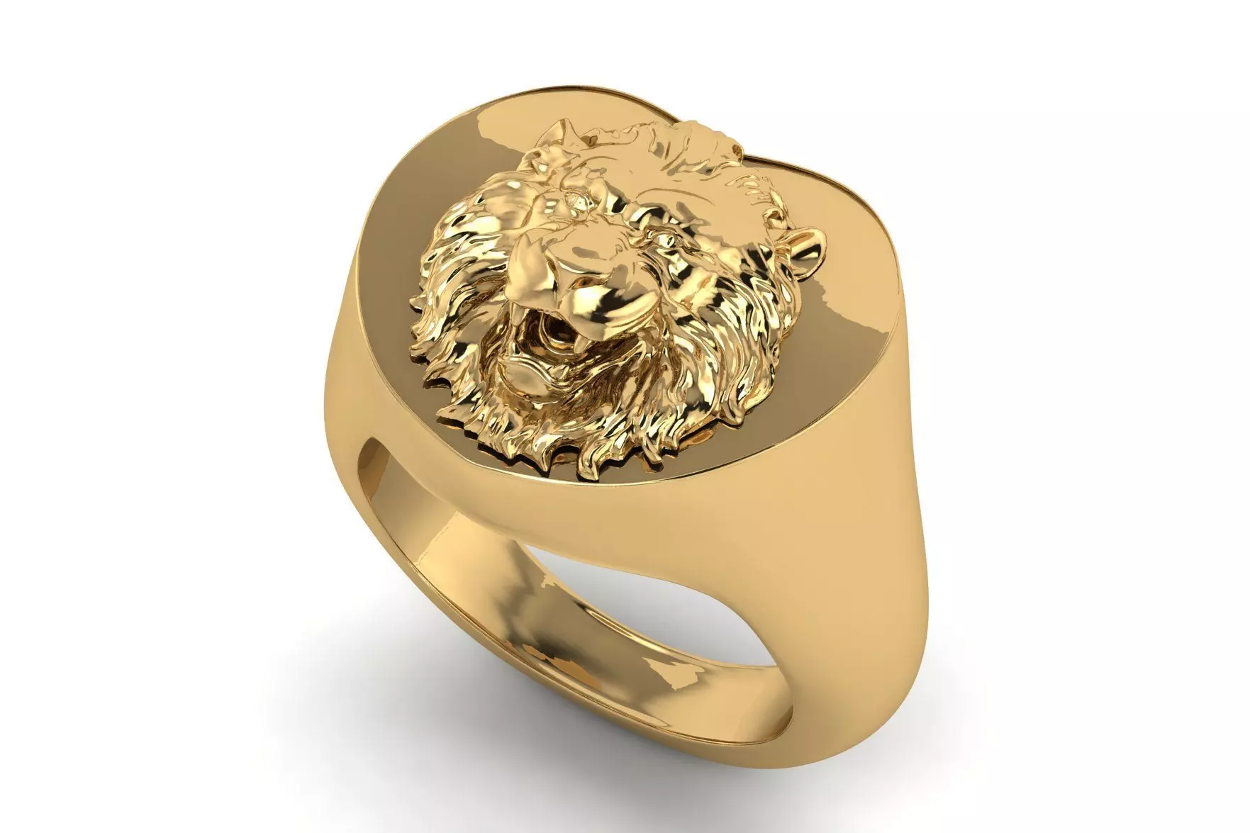 Lion Head Ring R 157 3D print model_0