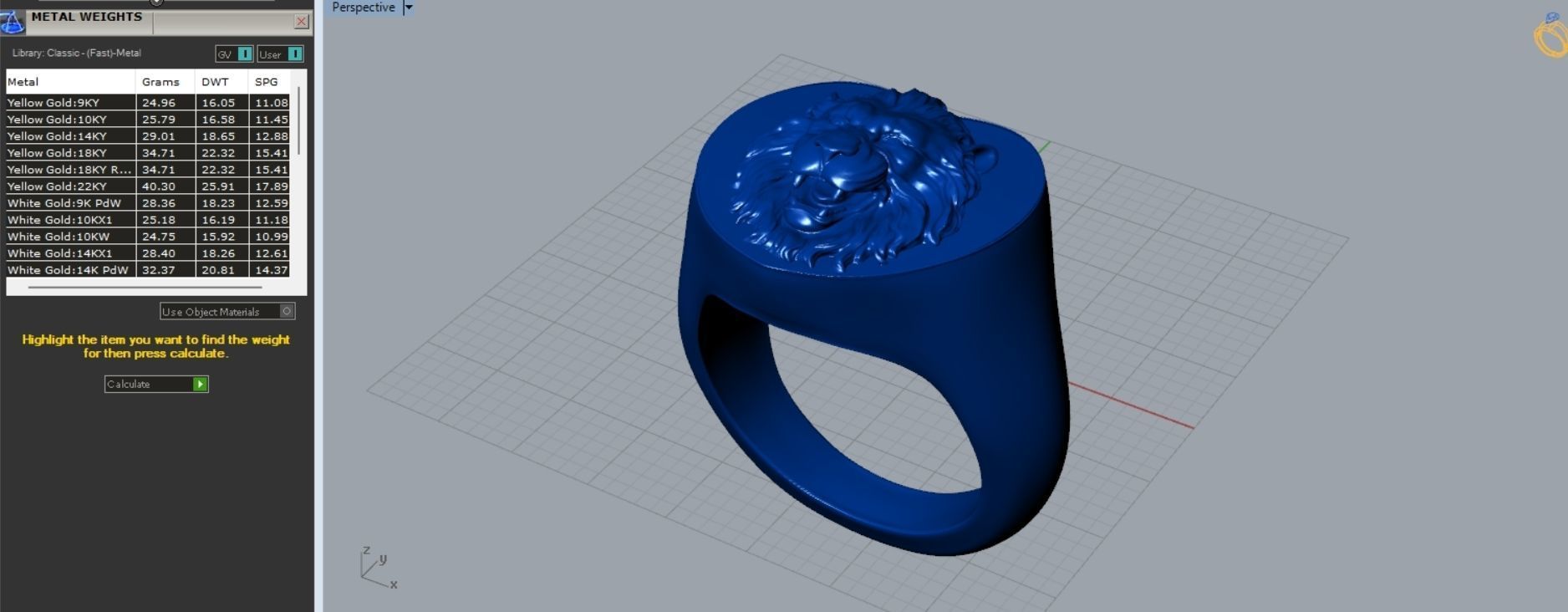 Lion Head Ring R 157 3D print model_4